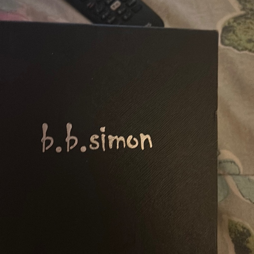 BBSimon belt black and red stones size 52